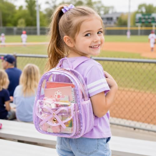 Image of I IHAYNER Girls Bowknot Cute Leather Backpack Mini Backpack Purse for Women