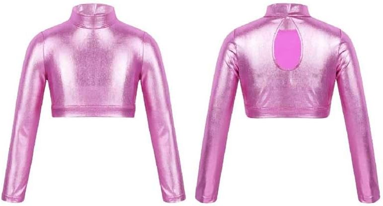 Women's Shiny Patent Leather top Sexy Hollow Tight T-Shirt Gold Stamping Performance Clothing