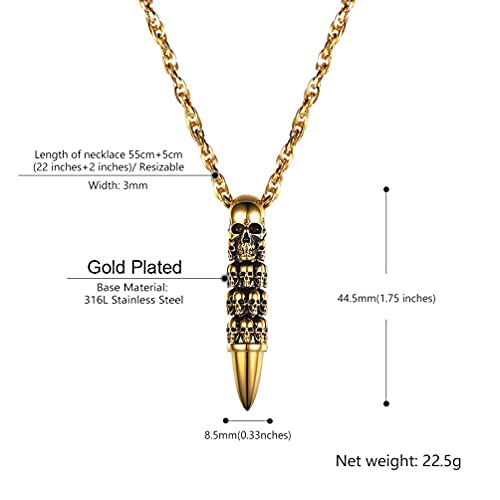 PROSTEEL Halloween Accesorio Collana Pendente