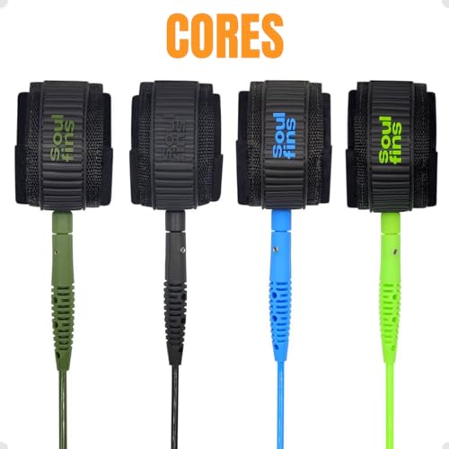 Leash Longboard Panturrilha 9'0'' x 7mm Duplo Girador Injetado Proficional Resitente Strep Surf L