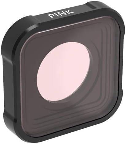 Miniatura 5 de QKOO Filtro submarino rojorosamagenta para GoPro Hero 11 10 9 negro (reemplaza directamente la lente protectora estándar de tu cámara)