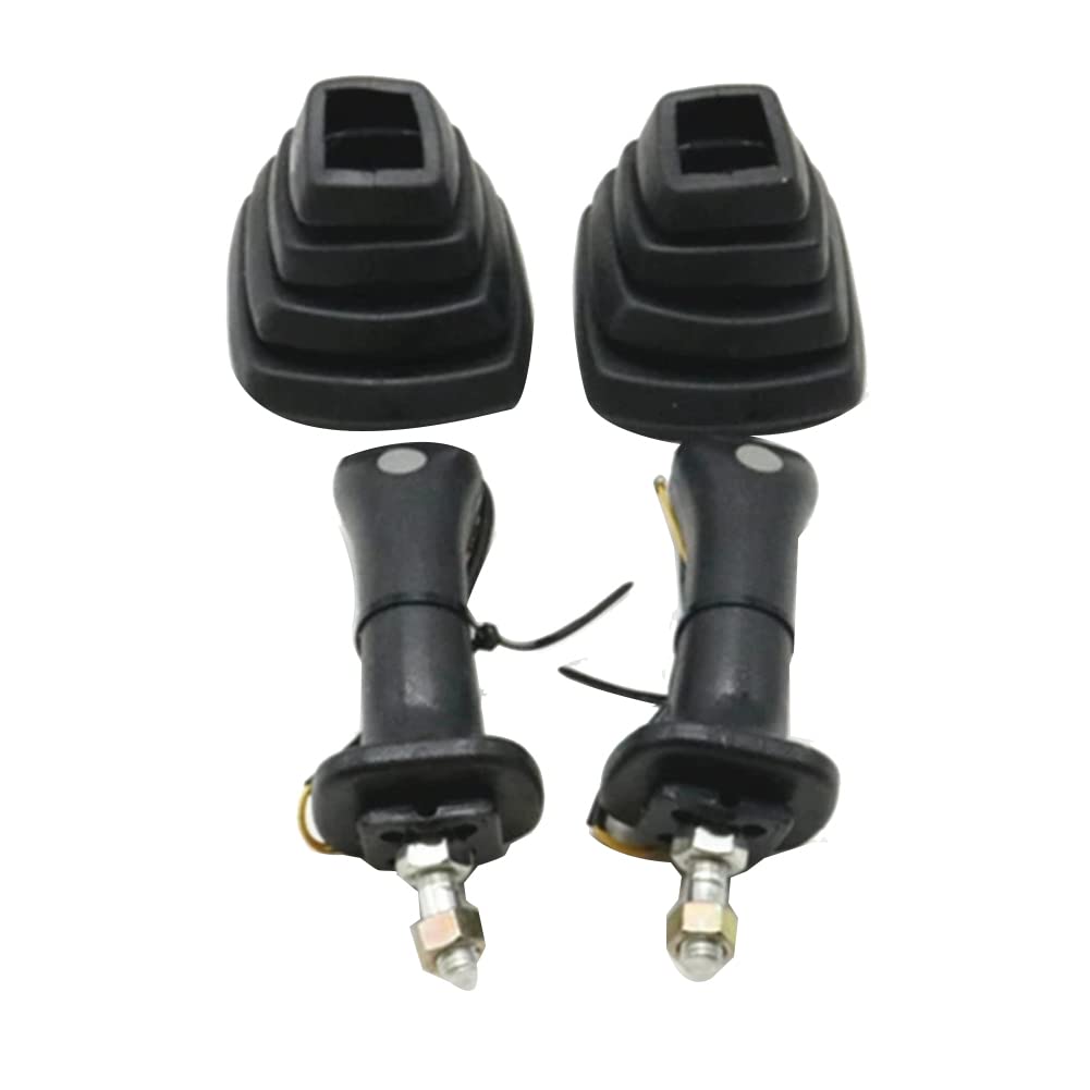 1 ensemble L+R Excavatrice Joystick Assy Gears Poignée avec couvercle anti-poussière Pièces de rechange Convient pour Rexroth Yuchai LOVOL Longgong- 55/60/65/75-8/80