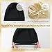 2Pcs Silk Satin Lined Bonnet for Sleeping Adjustable Slouchy Beanie Hat Night Sleep Cap for Women Men Hair Wrap for Curly Natural