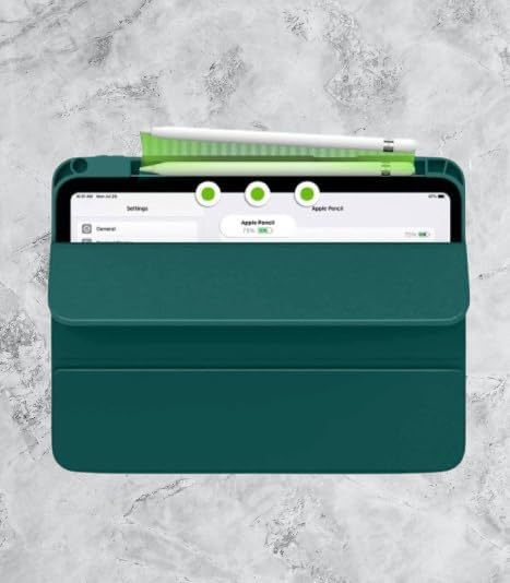 Image of ProElite Cover for Samsung Galaxy Tab S11 Ultra 14.6 inch case Cover, Soft Flexible Flip Case Cover for Samsung Galaxy Tab S11 Ultra 14.6 inch with Pen Holder [Recoil Series] - Dark Green
