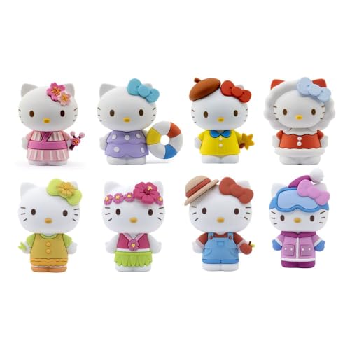 YuMe Hello Kitty - Muñeca de 7 cm, serie Four Seasons