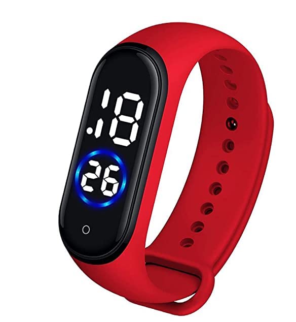 SELLORIA New Kids Waterproof Digital Black Touch Display Watch for Stylish Kids Birthday Gift Digital Watch for-(Boys Girls and Kids) (Red) (B0C1WM1P3Y) Amazon Price History, Amazon Price Tracker