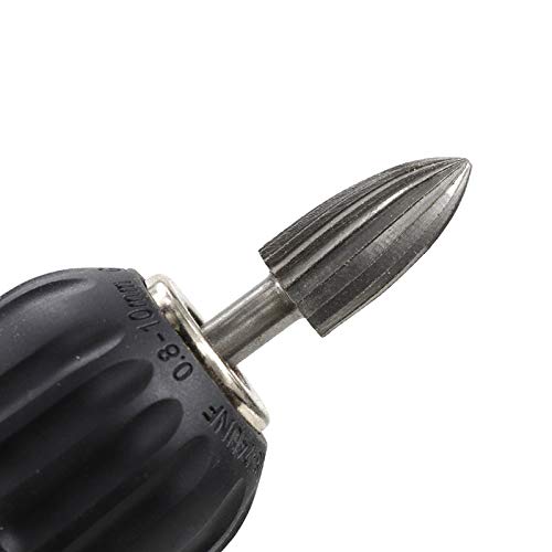 High Speed Steel Rotary Burrs 6mm Shank for Metal Engraving/Grinding Files 1Set(C Type)