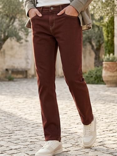 Image of Urbano Fashion Men's Regular Fit Washed Jeans Stretchable