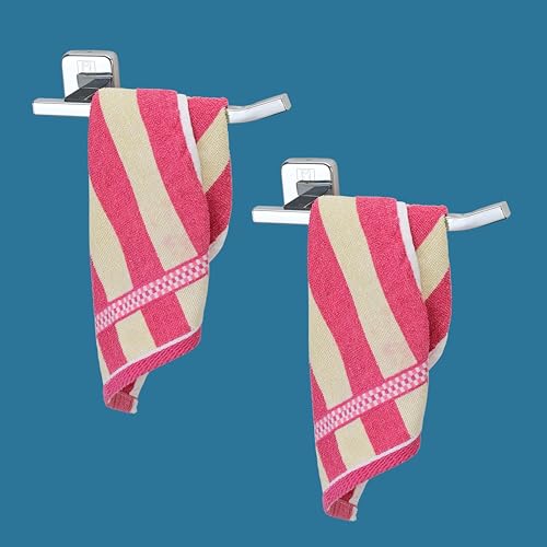 Image of Nova 304 Square Stainless Steel Napkin Road, Napkin Holder, Bathroom Hanger, Towel Hanger for Wash Basin, Towel Ring, Bathroom Accessories-(Nova Road-Set-2)