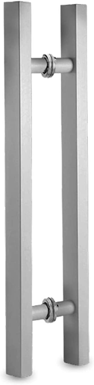 Gold Door Handle Gold,Barn Door Handle/Indoor Outdoor Sliding Push Pull Handles,Master Bathroom/Shower Door Handle,Square Villa Shed Gate Handles (Color :Style2,Size :100cm/ 39.4in