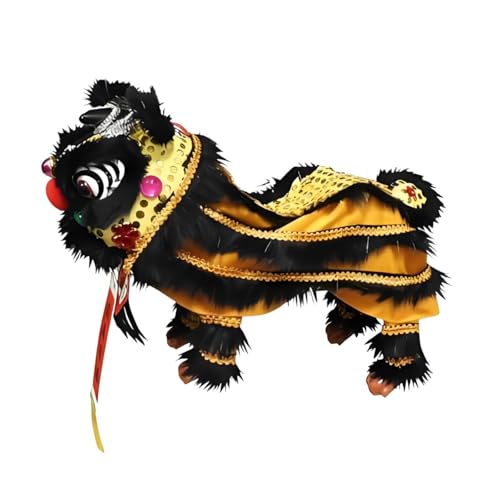 Marioneta de león artesanal Colcolo, el regalo festivo perfecto con hilos y suave felpa
