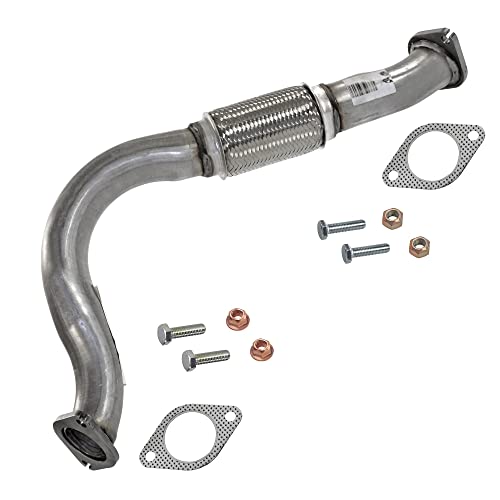 BESTPRICE 1x Tubo flexible para tubo de escape con material de montaje Compatible con FORD FOCUS Mk1 (DAW, DBW) (DFW) (DNW), TOURNEO CONNECT, TRANSIT CONNECT (P65_, P70_, P80_)