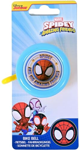 Timbre de Bicicleta Spidey para niños | Spider Man | pequeños Regalos para niños | Accesorios para Bicicletas | Juguetes al Aire Libre | a Partir de 3 años | Spider Man | Marvel