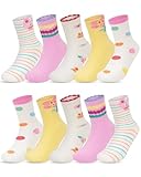 Kyopp 5 Paar Socken Kinder Mädchen Funny Klassisch Lustig Cotton Socken mit motiv Socks 21-37