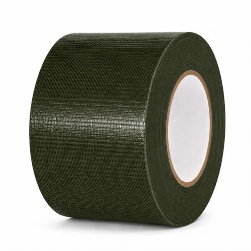 Image of GGR Supplies CDT-36 Olive Drab Cloth Duct Tape, 4 Inch x 60 Yards | Industrial Grade; Waterproof and UV Resistant; Clean Removal With No Sticky Residue; Repairs, Packaging, Bundling and Sealing
