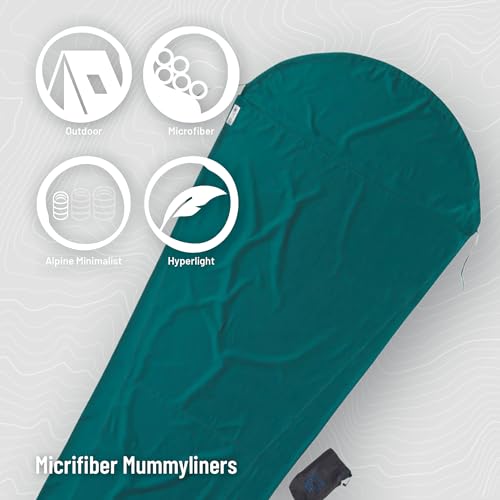 COCOON - Premium - Micrifiber MummyLiner - Twilight Blue