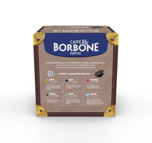 Caffè Borbone Don Carlo, Dek Decaffeinated Coffee Blend - 50 Capsules - Compatible with Lavazza®* A Modo Mio®* coffee machines for domestic use