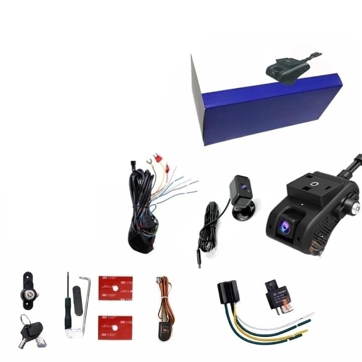 JC400 Dashcam Front and Rear Hotspot Inside Camera Live Stream Video Tracking Vehicle APP PC Dual Car Record