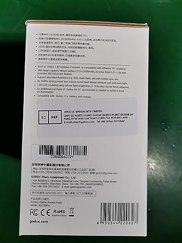 GODOX AD100 Pro Pocket Flash Strobe, 100W 2.4G