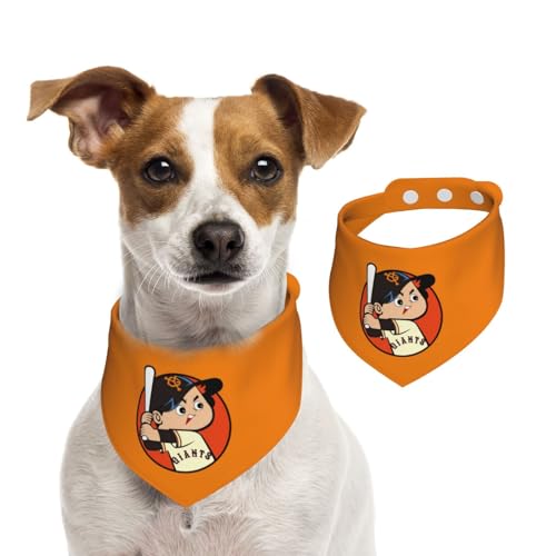 ペットバンダナ 読売ジャイアンツ ペット用唾液タオル 犬用 猫用 三角スカーフ 犬の首輪 快適 ネクタイ 簡単脱着式 サイズ調整可能 口拭き 散歩 食事用 水洗い可 おしゃれ かわいい ペット用品 アクセサリー 誕生日 プレゼント