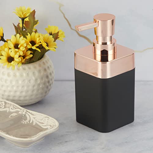 Image of Kookee Acrylic Soap Dispenser with Pump for Kitchen, Bathroom, & Wash Basin, Designer Refillable for Liquid Handwash, Shampoo & Lotion, Leakproof, Set of 1 (9954)