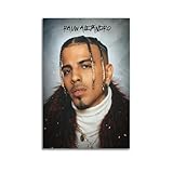 CXEEUDFFN Rauw Alejandro Poster dcoratif sur toile pour chambre  coucher 20 x 30 cm
