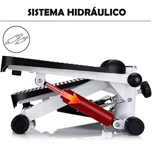Mini Stepper Simulador de Caminhada com Monitor LCD Exercícios Pernas Glúteos GT6178-W