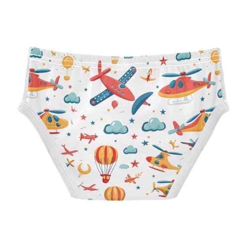 visesunny Boys Potty Training Underwear Airplane Balloon Pattern Breathe Cotton Briefs Size 2T-8Y for Toddler2