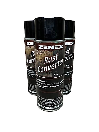 3~Aerosol Cans Rust Converter Stops Corrosion & Rust Paintable Compatible with USA Made