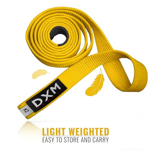 Dxm Sports Bjj Jiu Jitsu Belt - Taekwondo Karate Belt - Martial Arts Uniform Ranking Judo Belt Double Stitched For Kids Adult thumb #3