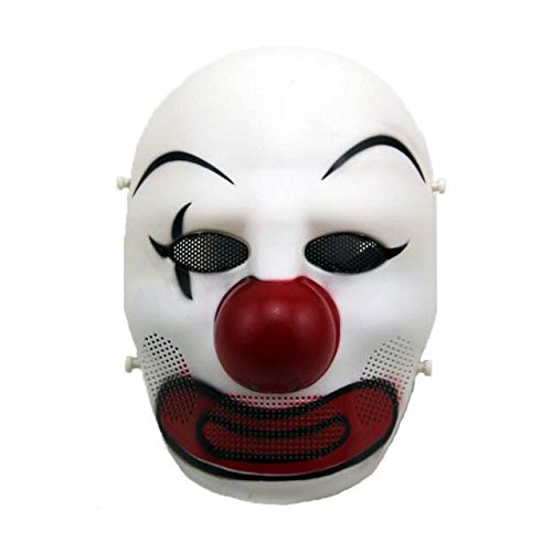Máscara completa de payaso terrorífico Airsoft Tactical de H World EU, para cosplay, disfraces, Halloween, color B, tamaño Tamaño regular