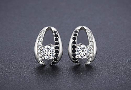 Joyas de Plata 925 Pendientes de Compromiso para Mujeres Finas 4