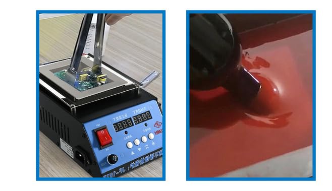 Luxelinc Solder Pot Lead-Free Titanium Solder Pot with Double Digital Display, 500W, 30~600°C, 2.3kg Capacity for Welding & Tinning Wires – PID Intelligent Control for Precision & Safety