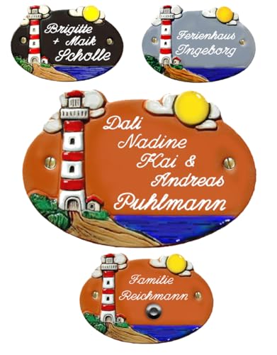 Keramik Namensschild (7782 17x12 cm terracotta)