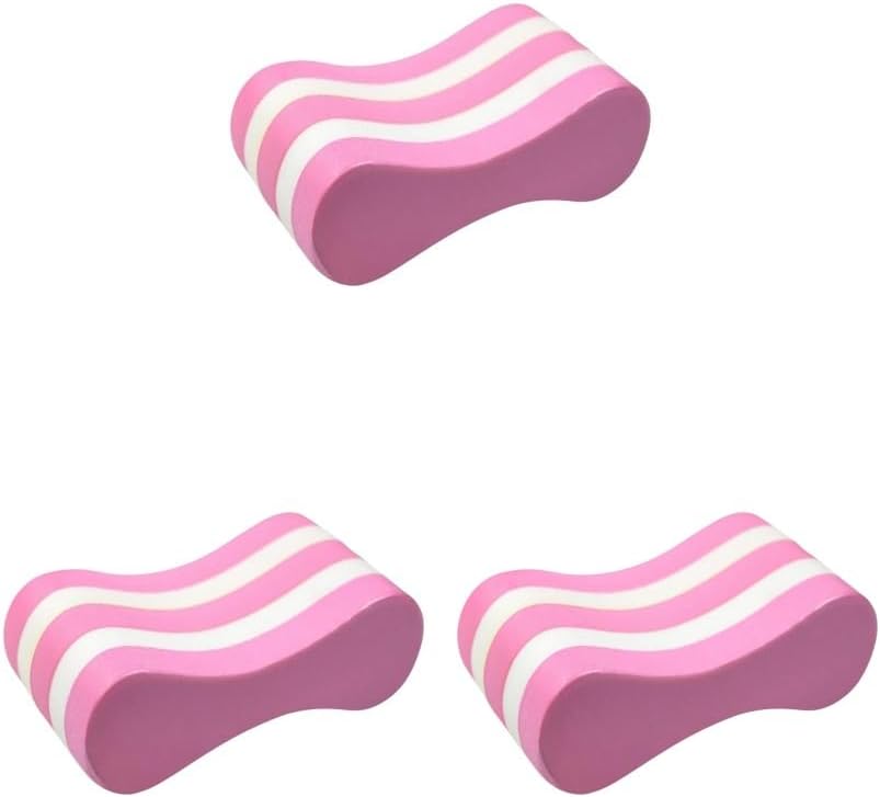 3 set Foam Pull Buoy Leg Float Swimming Pool Training for Youth Pool Gear Pink