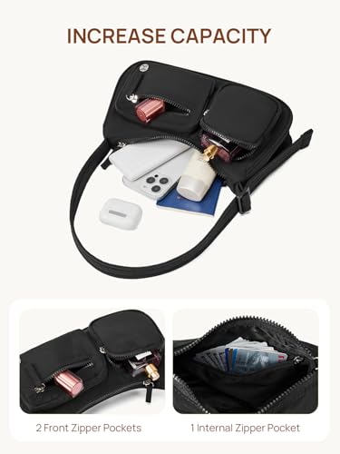 Telena Nylon Shoulder Bag for Women Y2K Trendy Purse Crescent Bag Cute Handbag2