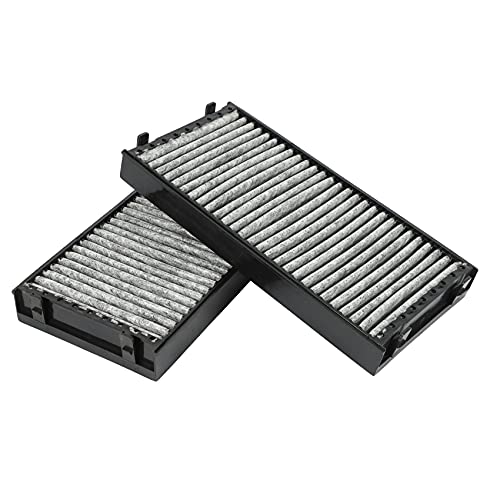 Ricardonty Filtros de aire de habitáculo 2 unidades para X5 E70 2007-2015 X6 E71 E72 2008-2010 64316945586 64316945585 CU2941-2