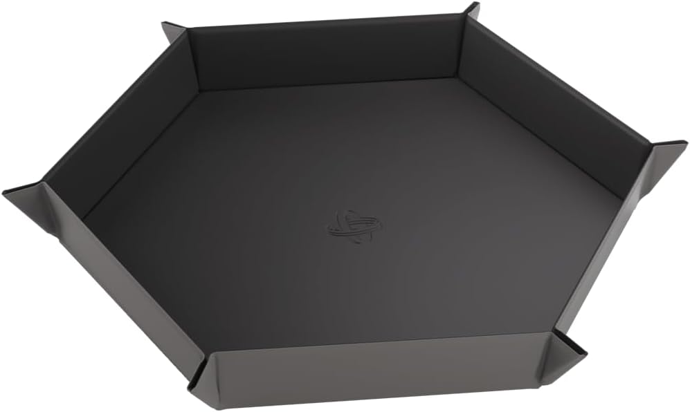 Magnetic Dice Tray Hexagonal Black/Gray