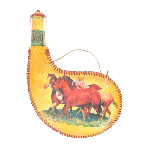 IMIKEYA À Vin En Cuir De Style Gourde Pour Camping Randonnée Chasse Léger Et Robuste