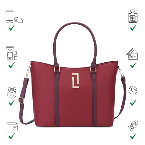 Image of Lavie Luxe Haiden Large Tote Bag for Women | Tote Bag for Work | Ladies purse | Stylish Shoulder Bag | Gift for Women