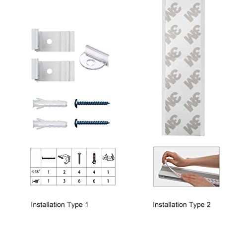Myshade Cordless Cellular Shades，Blinds For Windows, Blackout Room Darkening Shades，Cellular Blinds, Window Blinds & Shades, Honeycomb Shades For Windows(White，46" W X 72" H) #TOP4