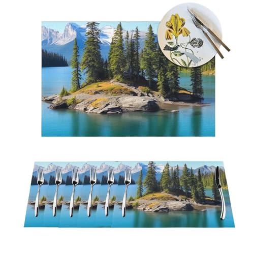 Sets de table de cuisine lavables en PVC lot de 4 tapis de table antidérapants - 2