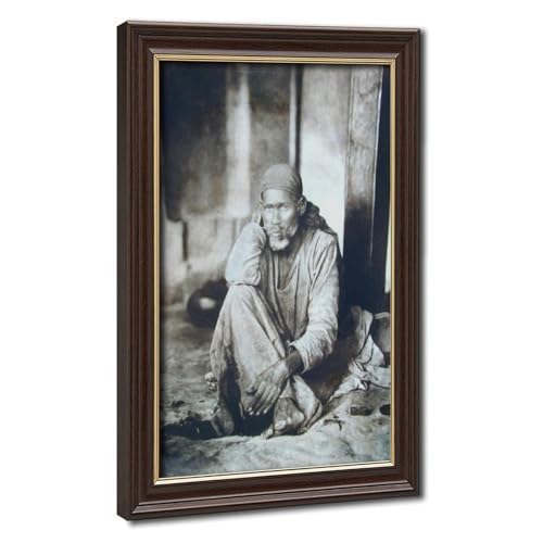 Sai Baba de Shirdi poster suspendu tableau déco murale spirituelle hindoue