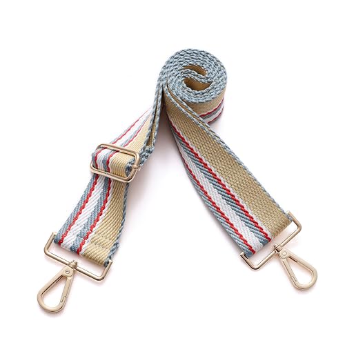 Image of Purse Straps Replacement Wide Crossbody Shoulder Strap for Bags Purse Extender Accessories Guitar Straps, Gold Buckle-346, 55 inches x 1.5 inches, new