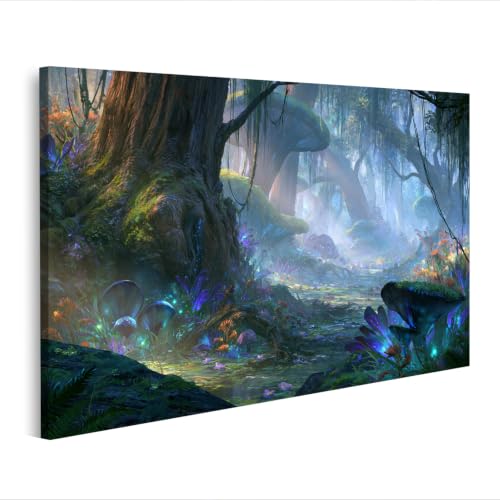Forêt mystique impression sur toile M4 déco salon nature
