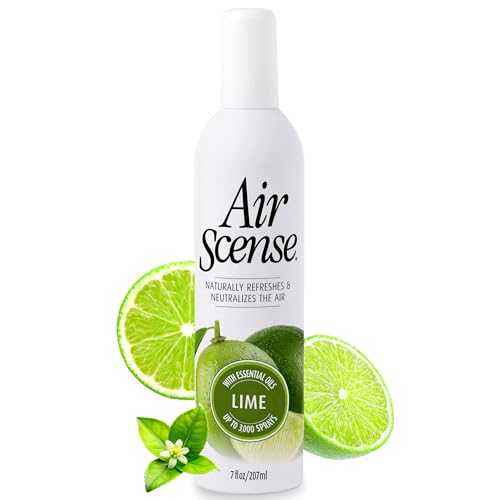 Image of Air Scense Lime Natural Air Freshener, Room Spray, 7 fl oz | Made with essential oils | Neutralizes odors, not just masks them | No synthetic fragrances