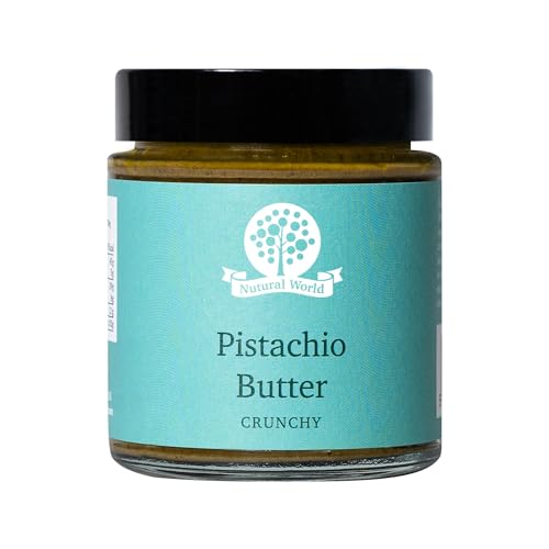 Nutural World - Krokante Pistache boter (170g) / 100% puur enkelvoudig ingrediënt - Winnaar van de Great Taste Award