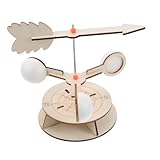 BCOATH Kit Educativo de Ciencia con Veleta de Viento de Madera Modelo de Ensamblaje DIY para Experimento Meteorológico para Aprender Dirección del Viento Juguete Stem para Proyectos