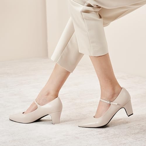 C.Paravano Women's Pumps | Womens Heels | Closed Round Toe | Low Heels | Comfortable Heels Women4