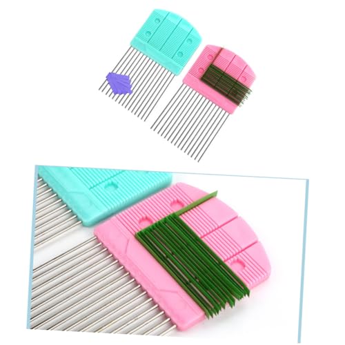 Herramienta de Peine para Enrollar Papel Rosa, accesorio compacto de plástico para filigrana. 6